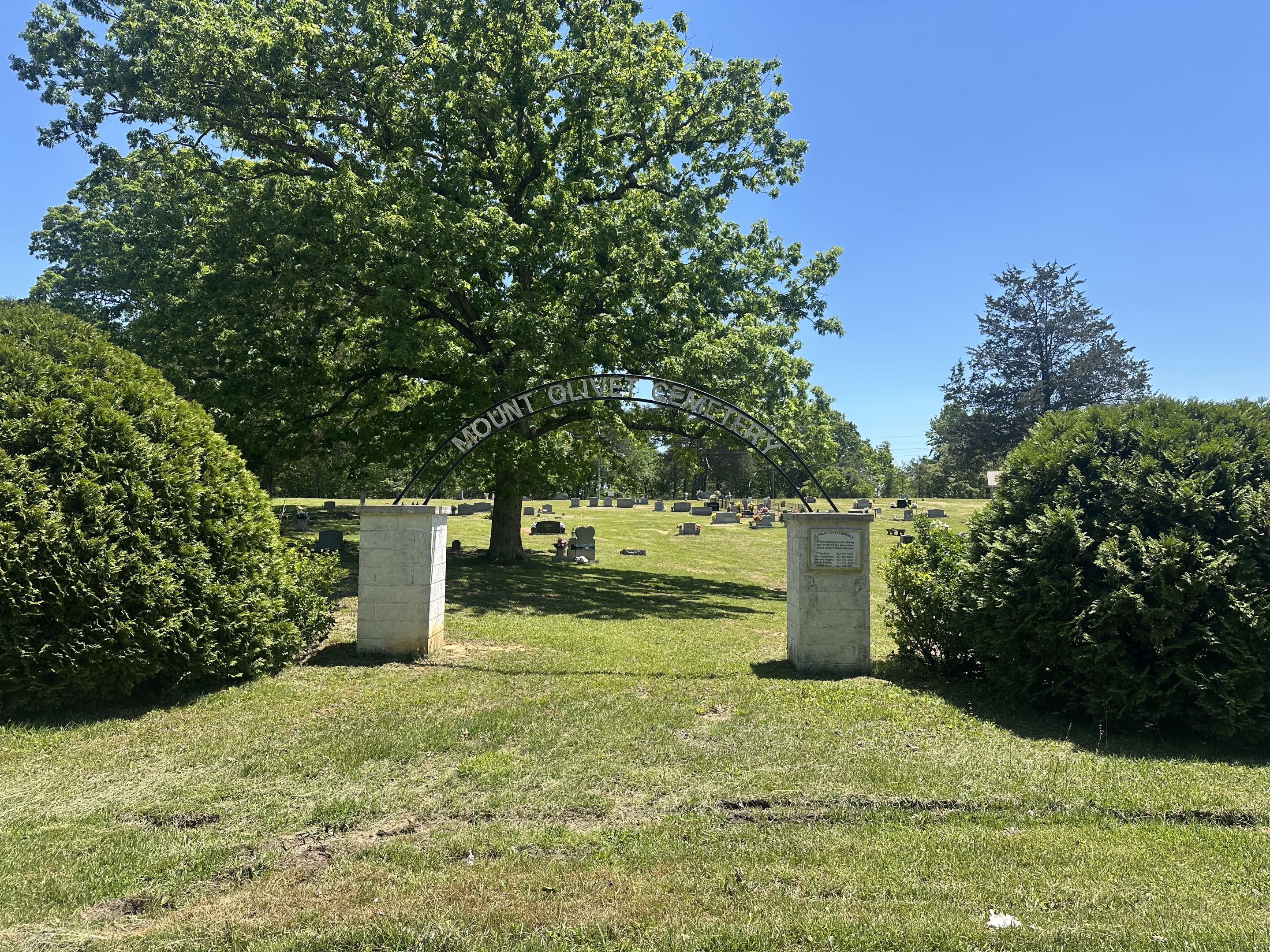 Mount Olive Cemetery on the Cumberland Plateau above Whitwell