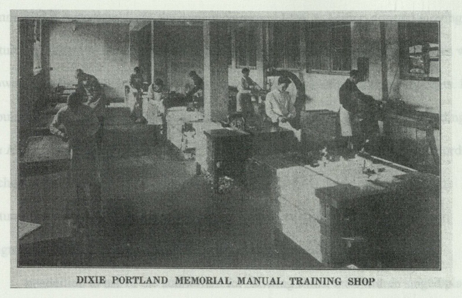 Manual training shop