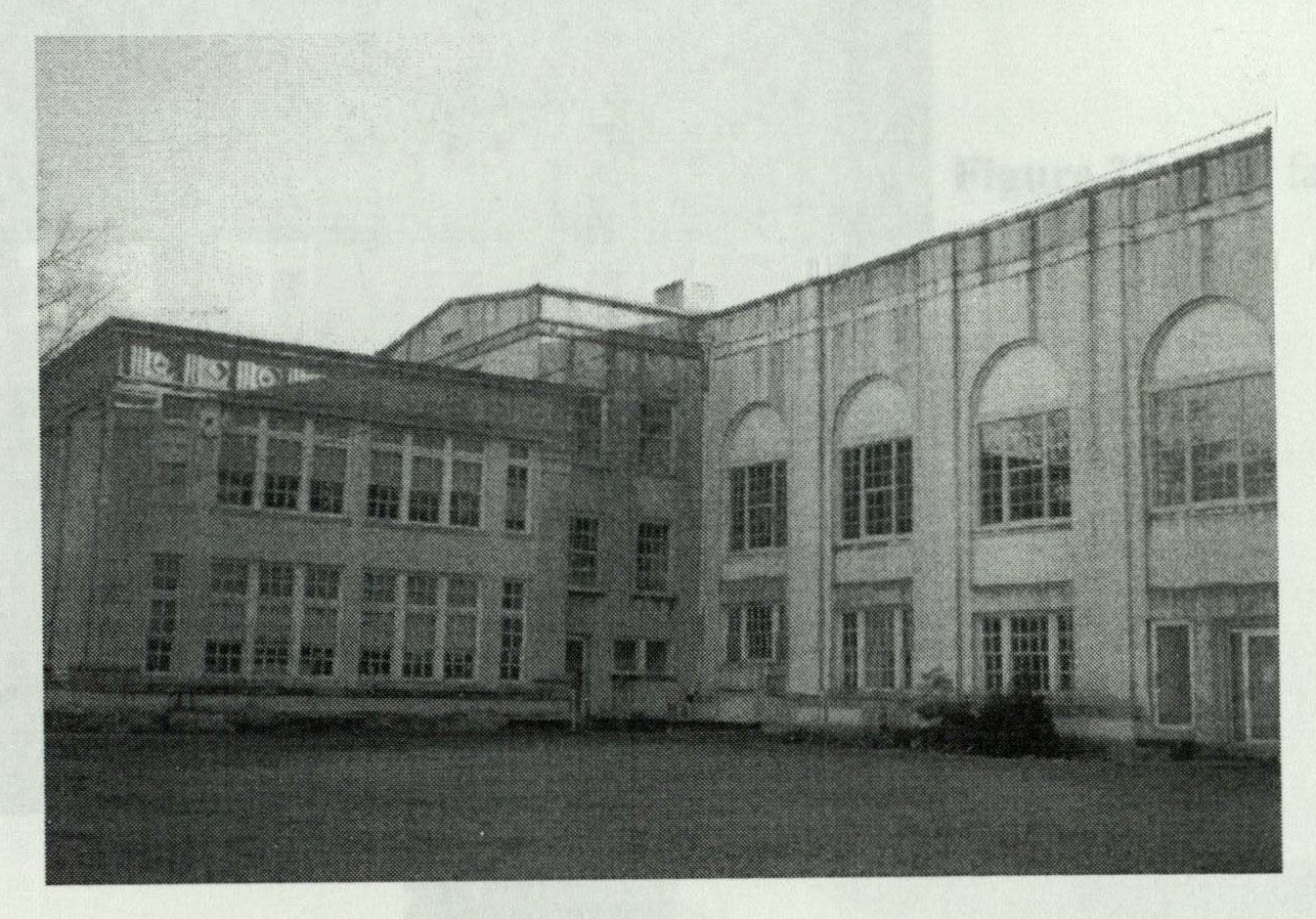 Rear facade of the left wing