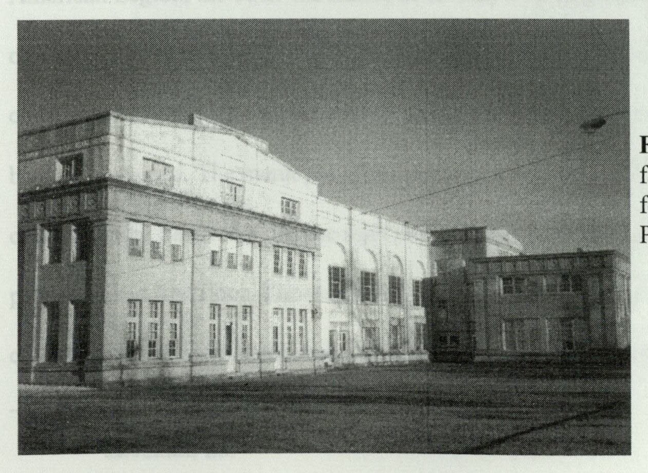 Palladian style windows of the auditorium