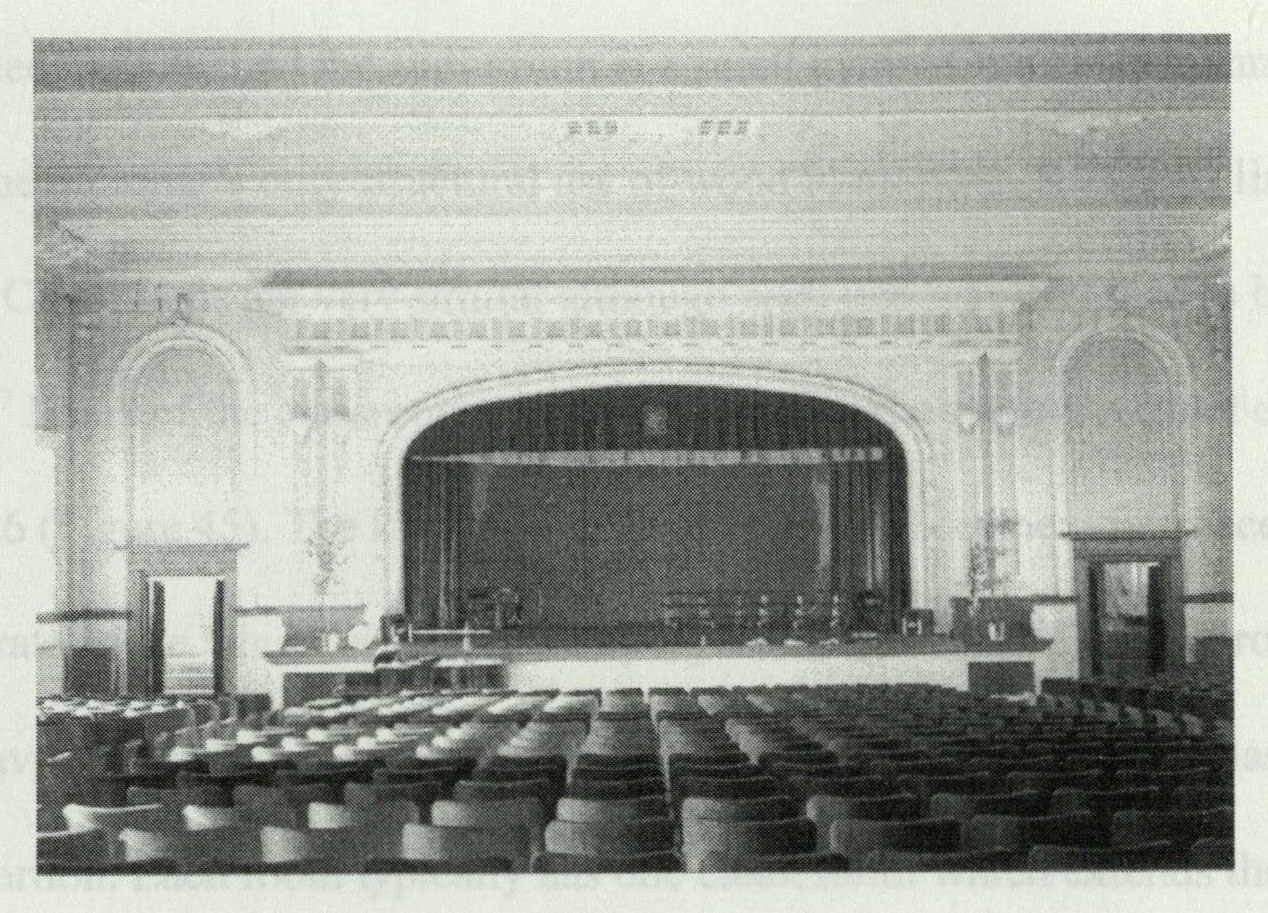 Auditorium stage