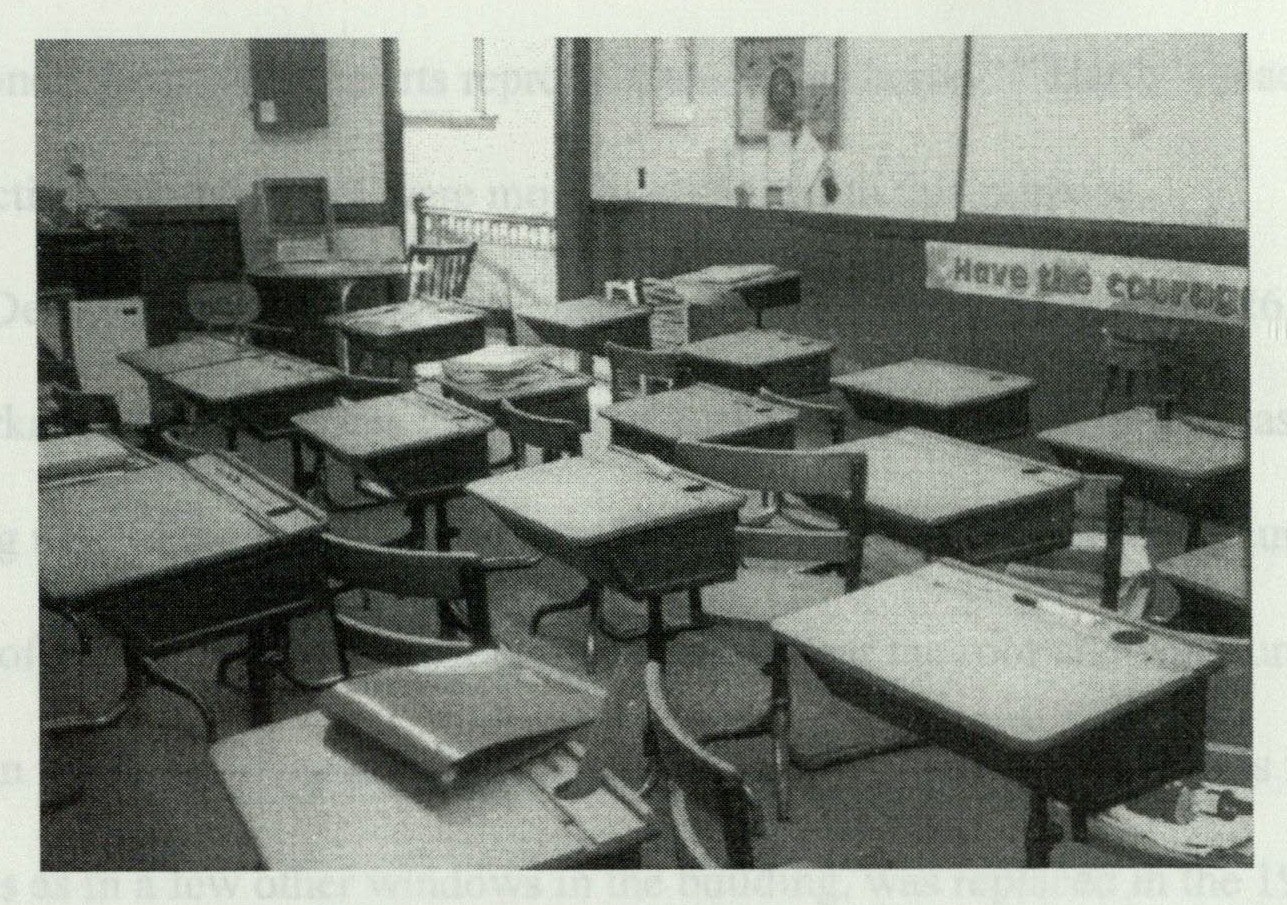 Original 1926 student desks